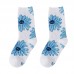 Wholesale crew crazy socks Beautiful Flower Fancy women funny socks