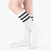 Custom fancy knee high sport socks warm protective girls over calf socks