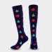 Fancy Moderate Graduated Embroidery High Support Elastic Compression Sock