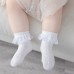 Wholesale Loop Cuff Breathable Solid Color Infant Lace Socks