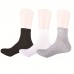 Low Price Wholesale Cheap Thick Solid Color Black White Polyester Ankle Socks