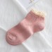 Girly Heart Japanese Student Cute Cotton Boat Socks Dark and light colored lotus leaf wood ear ladies lace socks