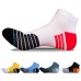 High Quality Sports Striped Pattern Wear proof Cushioned Ankle Socks