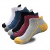 Color Matching Sports Thick Towel Durable Ankle Socks