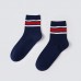 Unisex Embroidery Cartoon Casual Ankle Striped Street Sports Crew Socks