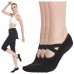 Womens No Slip Crossover Yoga Pilates Socks