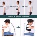 Posture corrector improved back support with replaceable support plates