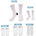 Polyester oem digital print custom white blank sublimation printed sock
