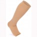 Opaque Compression Socks Knee-Hi Firm Support Open Toe