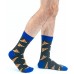 Custom logo cotton knitted breathable crew mens fashion socks