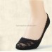 Women summer thin lace footie socks