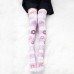 Wholesale 360 Printing Lovely Foxes Animal Thigh High Women Socks