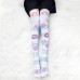 Wholesale 360 Printing Lovely Foxes Animal Thigh High Women Socks