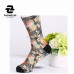OEM 360 degree seamless high knee wholesale custom print socks