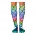 Wholesale 3D Printing Knee High Mermaid Socks Custom