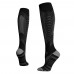Reflective 20-30mmHg sports nylon knee high compression socks