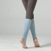 Women Acrylic Warm Protection Solid Crew Latin Socks Toeless Dance Socks