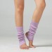 Women Acrylic Warm Protection Solid Crew Latin Socks Toeless Dance Socks