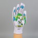 Unisex Cotton Hand Acupressure Massage Gloves Acupoint Printed Gloves
