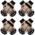 Macl Double Side Anti-Slip Dog Socks Dog Gripping Socks with Adjustable Straps Dog Paw Protectors for Hardwood Floors, Soft and Breathable Non Slip Dog Socks for Small Medium Large Dogs