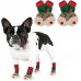 Christmas Dog Socks - Non Slip Dog Gripping Socks with with Adjustable Straps Traction Control for Hardwood Floor, Pet Paw Protector for Small Medium Large Dogs Small