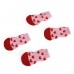 FAJASPET Fajaspet8 Pcs/Set Small Pet Dog Socks Soft Knitted Cotton Rubber Particles Non-Slip Socks Suitable for Small and Medium Size Dogs and Cats Paw Protector for Indoor Hardwood Floor Walking