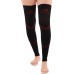         Mojo Compression Stockings For Women Circulation 20-30mmHg- Thigh-Hi Leg Sleeve With Grip Top Firm Graduated Support Black/Red XX-Large A609BR3       