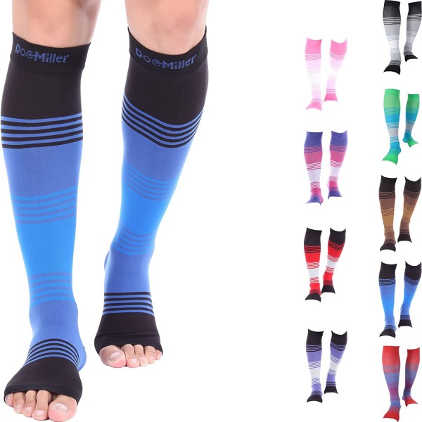 Zip-Up Compression Socks 20-30 mmHg GRADE Knee-High Unisex Leg
