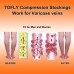         TOFLY® Calf Compression Sleeve for Men & Women, 1 Pair, Footless Compression Socks 20-30mmHg for Leg Support, Shin Splint, Pain Relief, Swelling, Varicose Veins, Maternity, Nursing, Travel, Rose M       