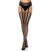         Leg Avenue womens Fishnet Stockings With Attached Garter Belt       