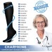         CHARMKING 3 Pairs Copper Compression Socks for Women & Men Circulation 15-20 mmHg is Best for All Day Wear Running Nurse       