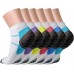         QUXIANG Compression Socks for Women & Men Circulation 3/6/7 Pairs Arch Ankle Support 15-20 mmHg Best for Running Cycling       