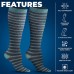         Pembrook Womens Compression Socks 6 Pack | 8-15 mmHg Graduated Support Compression Stockings for Women       