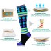         NEWZILL Medical Compression Socks for Women and Men Circulation 20-30 mmHg Compression Stockings for Running Nursing Travel       