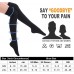         CHARMKING Thigh High Compression Socks for Women & Men Circulation (3 Pairs) Over the Knee High Stocking is Best for Running, Flight Travel, Supporting, Cycling, Pregnant 15-20 mmHg (S/M, Multi 07)       