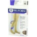         Truform 20-30 mmHg Compression Stockings for Men and Women, Thigh High Length, Dot-Top, Open Toe, Beige, Large       